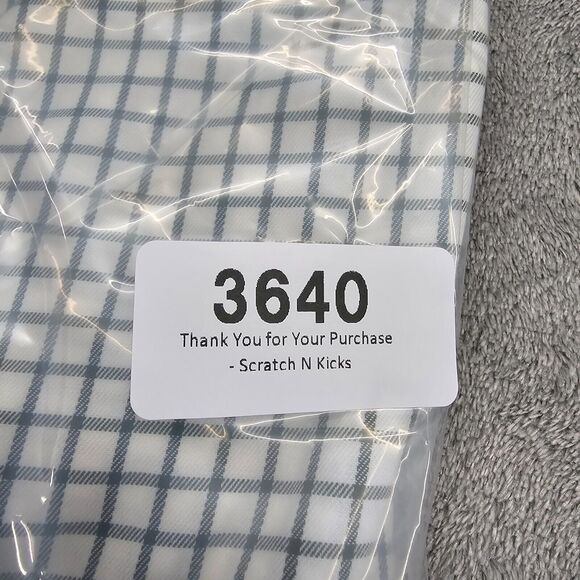 Peter Millar Men's Gray White Checker Long Sleeve Button Up Shirt Size XL - Picture 13 of 13